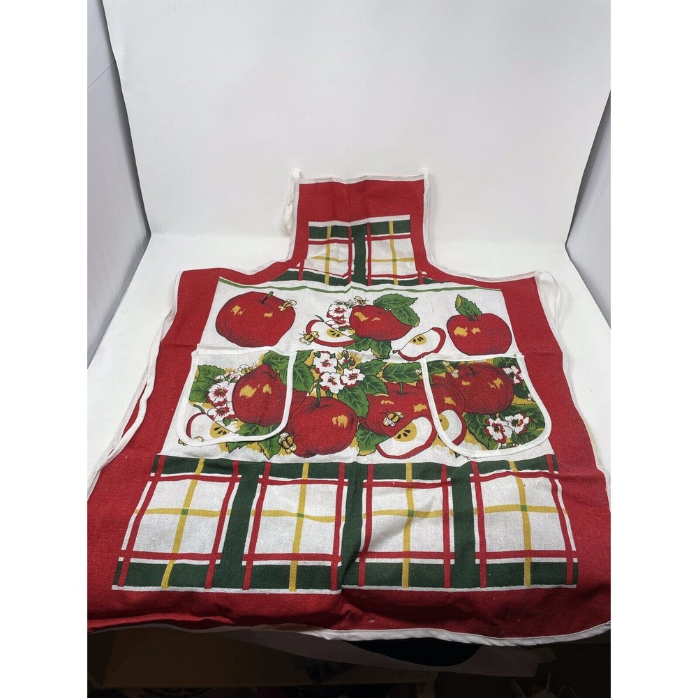 Vintage Apple Fruit Bumblebee Flower Kitchen Apron by Unitex International Inc